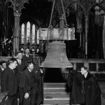 Lowering the Grimthorpe bells 1928