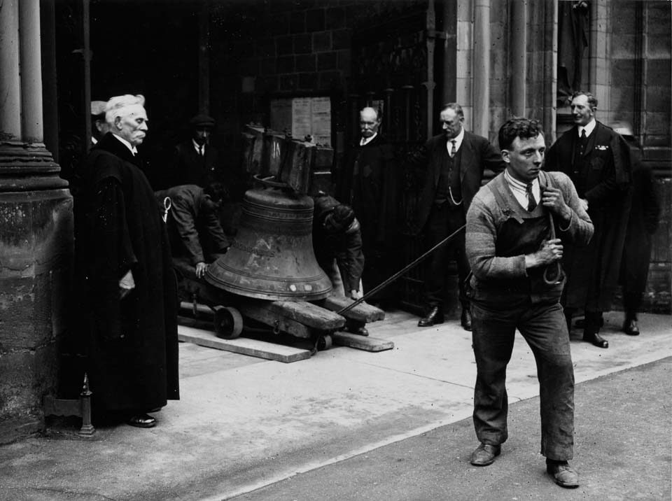 The Grimthorpe bells leave the Cathedral 1928